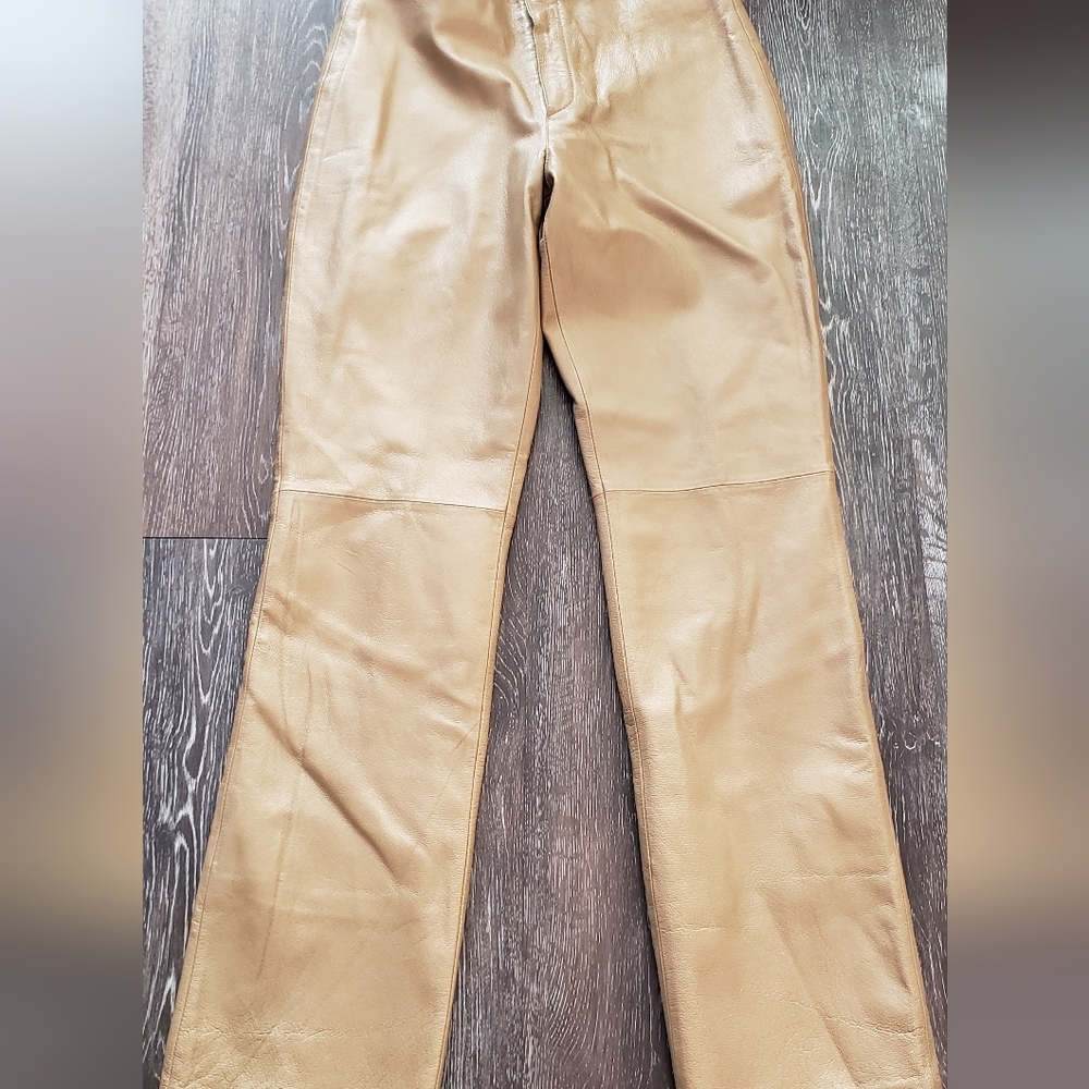 Spieger leather brown pants size 6 - Picture 4 of 10